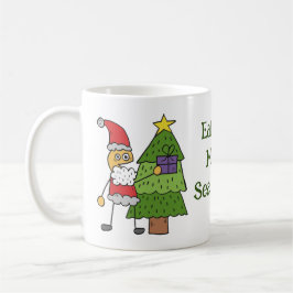 Taza De Café Crazy Santa Holiday Mug