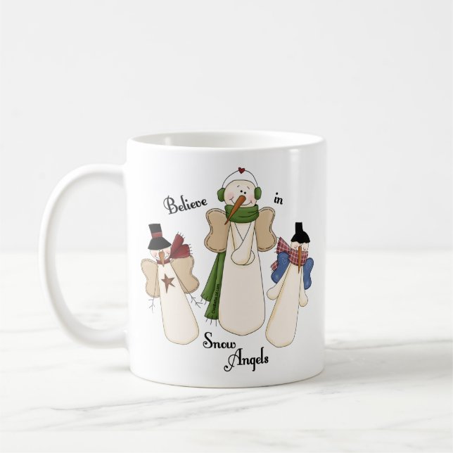 Taza De Café Crea en ángeles de la nieve (Izquierda)