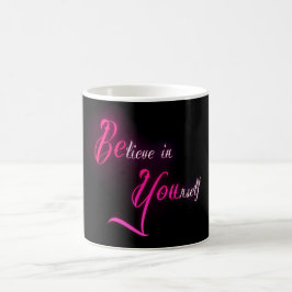 Taza De Café Crea en sí mismo - esté usted cita femenina del