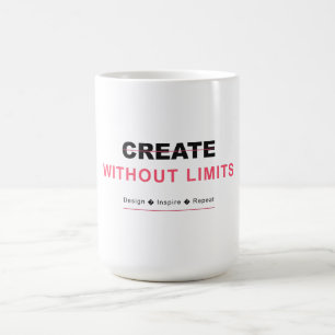 Taza De Café Crea sin límites diseña inspira repite