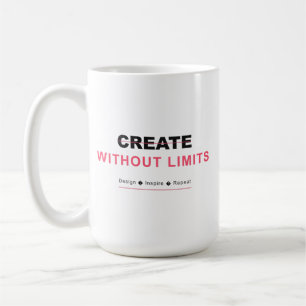 Taza De Café Crea sin límites diseña inspira repite