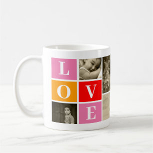 Taza De Café Crea tu plantilla de foto familiar personalizada T