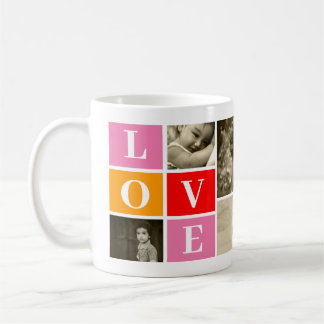 Taza De Café Crea tu plantilla de foto familiar personalizada T