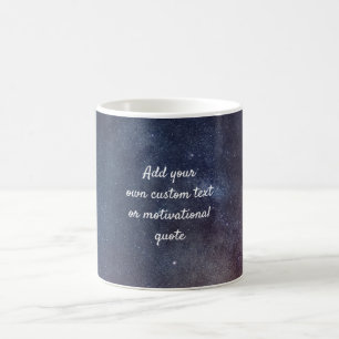 Taza De Café Crea tu propia cita Personalizado Mug - Cielo noct