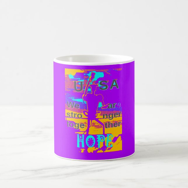 Taza De Café Crea tu propia esperanza en Estados Unidos Somos m (Centro)