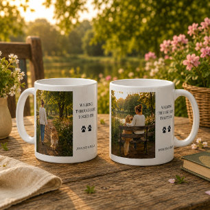 Taza De Café Crea tu propia foto de Caminando por la vida junto