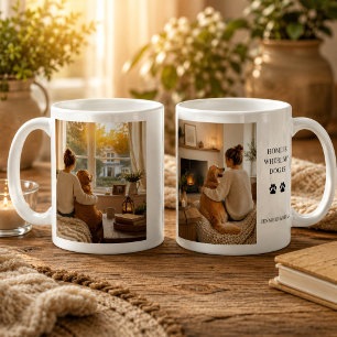 Taza De Café Crea tu propia foto de Hogar es donde está mi perr