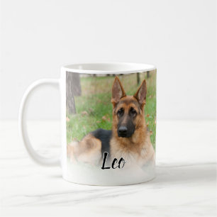 Taza De Café Crea tu propia foto de mascota con nombre personal