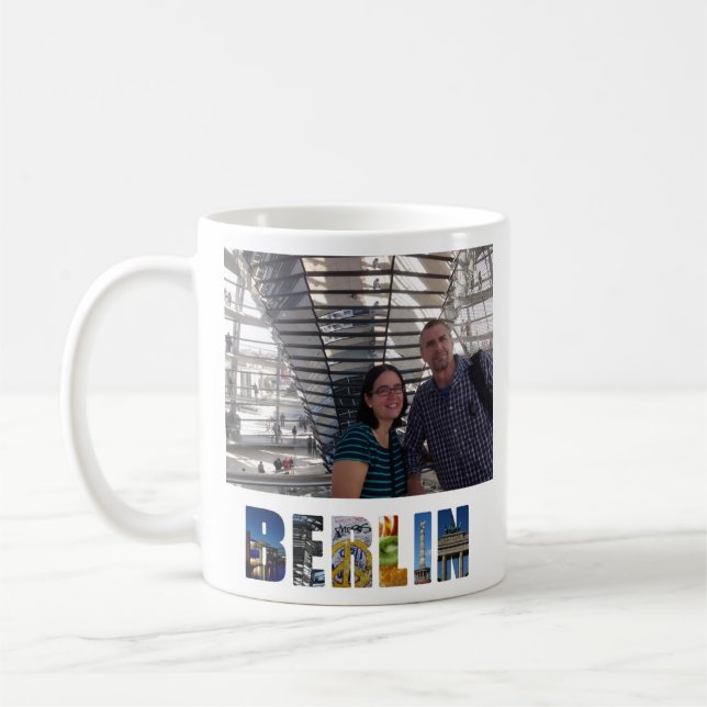 Taza De Café Crea tu propia foto de vacaciones en Alemania en B (Izquierda)