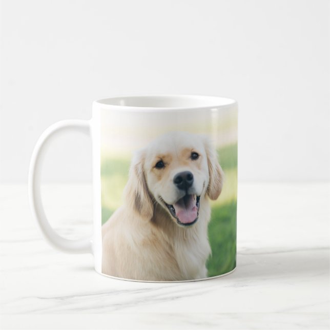 Taza De Café Crea tu propia foto del Mascota de Mejor Perro Pap (Izquierda)