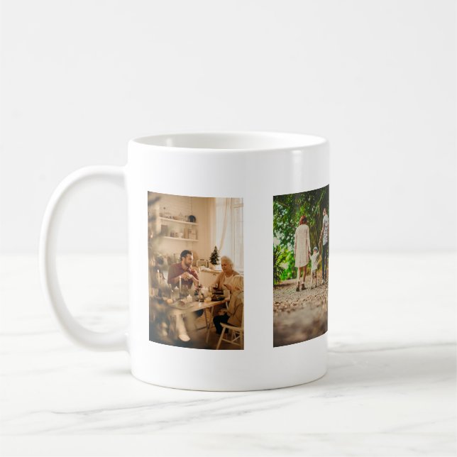 Taza De Café Crea tu propia foto-foto-música familiar (Izquierda)