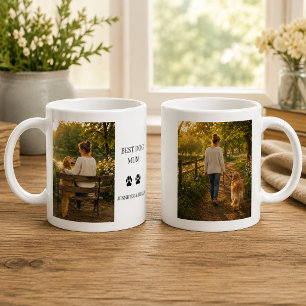 Taza De Café Crea tu propia foto monogramada de la mejor mamá d