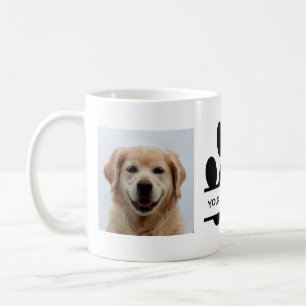 Taza De Café Crea tu propia fotografía graciosa de perro de imp