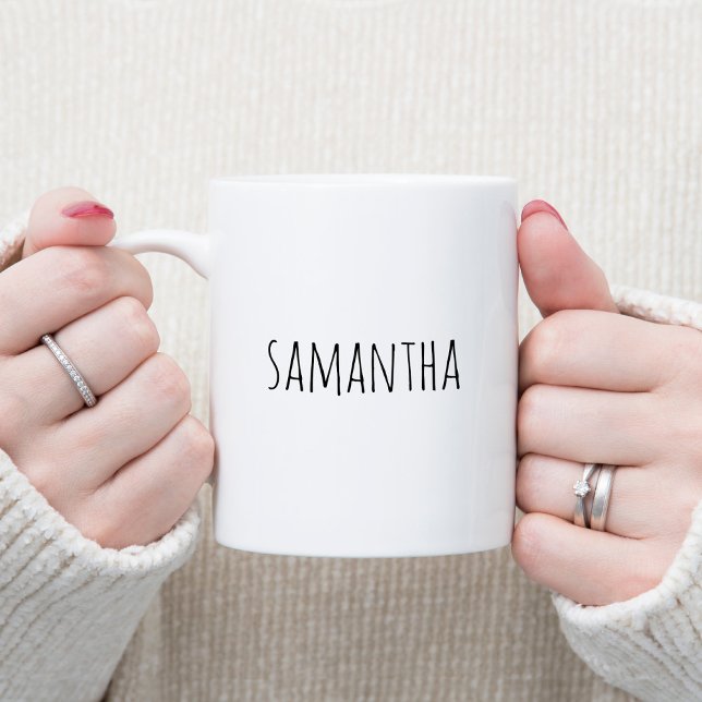 Taza De Café Crea tu propia granja personalizada de escritura a (Create Your Own Personalized Handwriting Farmhouse Coffee Mug)