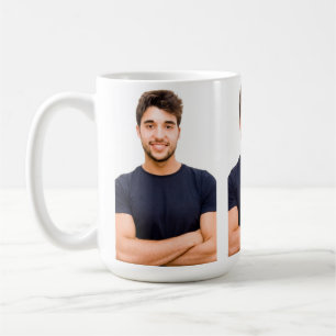 Taza De Café Crea tu propia imagen personalizada de 3 fotos