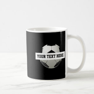 Taza De Café Crea Tu Propio Balón de Fútbol Nombre de Equipo Pe