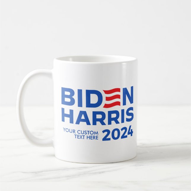 Taza De Café Crea tu propio Biden Harris 2024 (Izquierda)