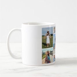 Taza De Café Crea tu propio collage de 11 fotos