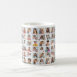 Taza De Café Crea tu propio collage de 48 fotos