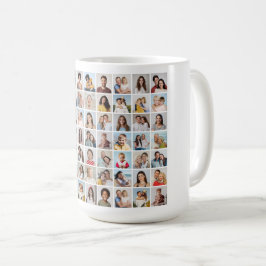 Taza De Café Crea tu propio collage de 63 fotos