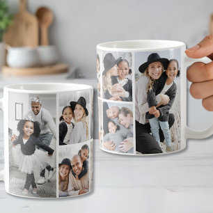Taza De Café Crea tu propio collage de fotos