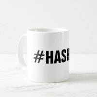 Crea tu propio hashtag personalizado café mug