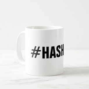 Taza De Café Crea tu propio hashtag personalizado café mug