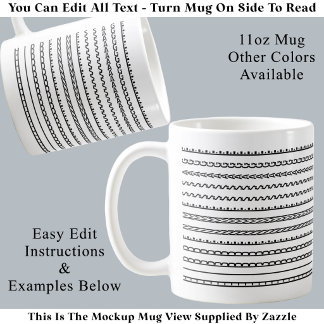Taza De Café Crea Tu Propio Mensaje Oculto Minimalista Moderno