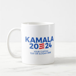 Taza De Café Crea tu propio Rectangular Kamala Harris 2024 Sti