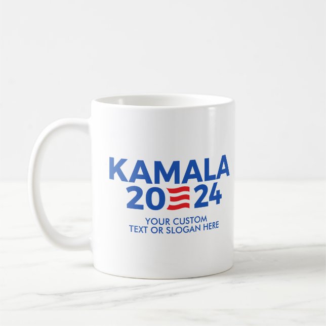 Taza De Café Crea tu propio Rectangular Kamala Harris 2024 Sti (Izquierda)