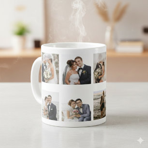 Taza De Café Crea tu propio tazón de café Collage de fotos