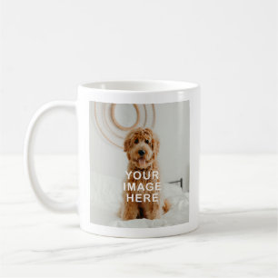 Taza De Café Crea tus propias fotos sencillas de 2 mascotas