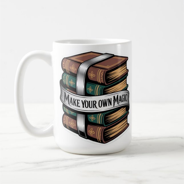 Taza De Café Crea tus Propios Libros Mágicos de Magia (Izquierda)