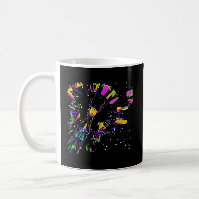 Taza De Café Creaciones de arte digital futurista (Izquierda)