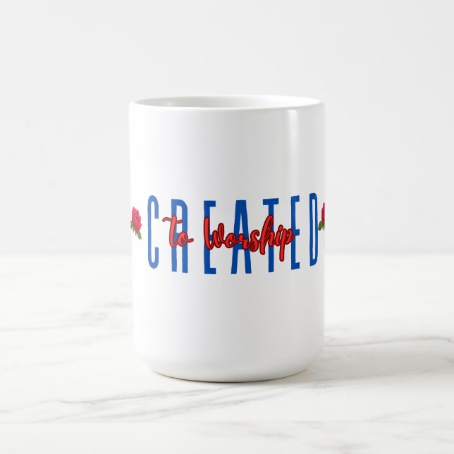 Taza De Café Creado Para Adorar (Centro)