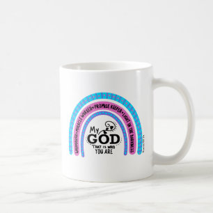 Taza De Café Creador de caminos Obrero de milagros Mi Dios eso 