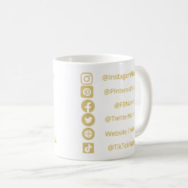 TAZA DE CAFÉ CREADOR DE CONTENIDO DE INFLUENCIAS EN LOS MEDIOS 