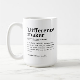 Taza De Café Creador de diferencias - Cotización Inspiradora