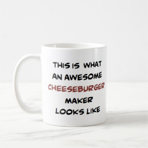 Taza De Café creador de hamburguesas de queso, genial