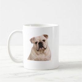 Taza De Café Cream Bulldog Portrait Mug – Dog Lover Gift