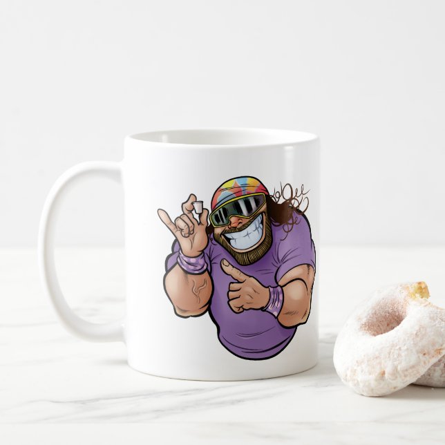 Taza De Café Cream of the Crop Pro Wrestler (Con donut)