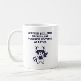 Taza De Café Creando escritores brillantes, una oración poderos