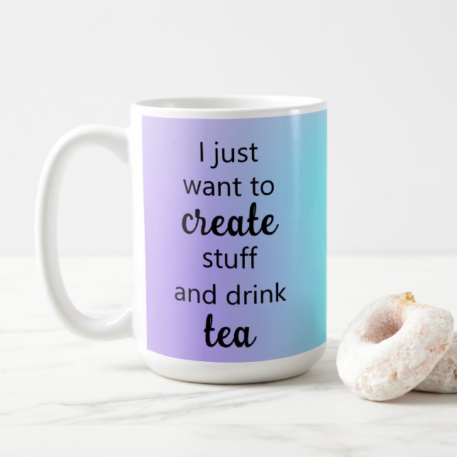 Taza De Café Crear bonito y beber tazón de té (Con donut)