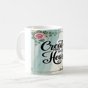 Taza De Café Crear desde el corazón opción 3
