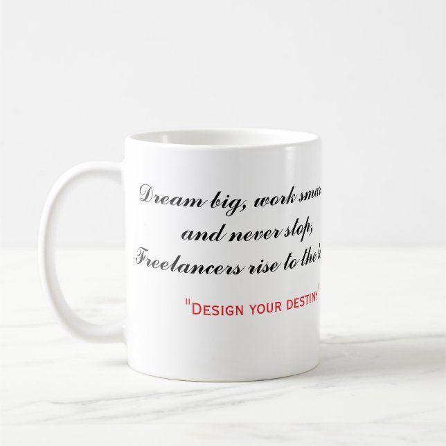 Taza De Café Crear. Hustle. Repetir el diseño del café Mug (Izquierda)