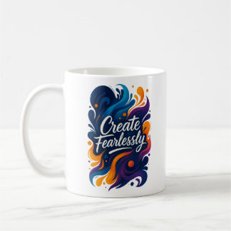Taza De Café Crear sin miedo - Mug Inspirador de SvietWorks