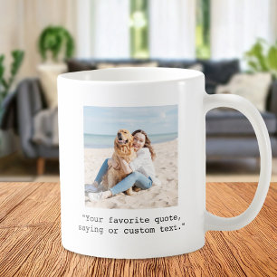 Taza De Café Crear su propia cita de Personalizado fotográfico