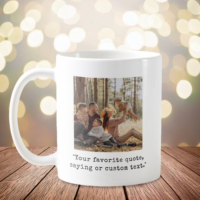 Taza De Café Crear su propia cita de Personalizado fotográfico (Subido por el creador)