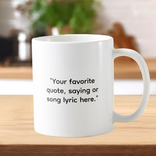 Taza De Café Crear su propia cita Personalizado