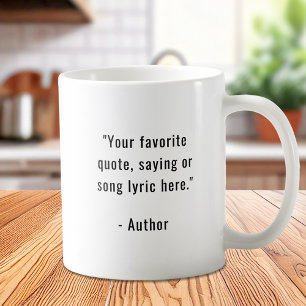 Taza De Café Crear su propia cita Personalizado